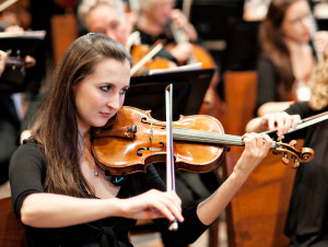 Concertmaster Rebecca Corruccini