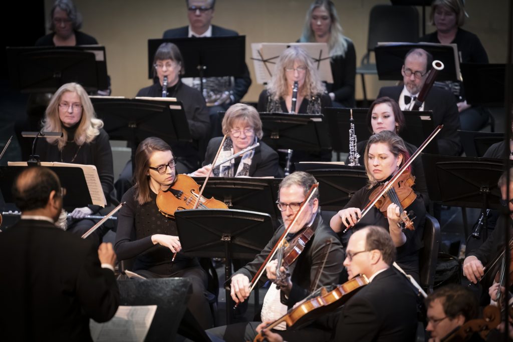 Viola Flute and Clarinets of the Bloomington Symphony Orchestra play